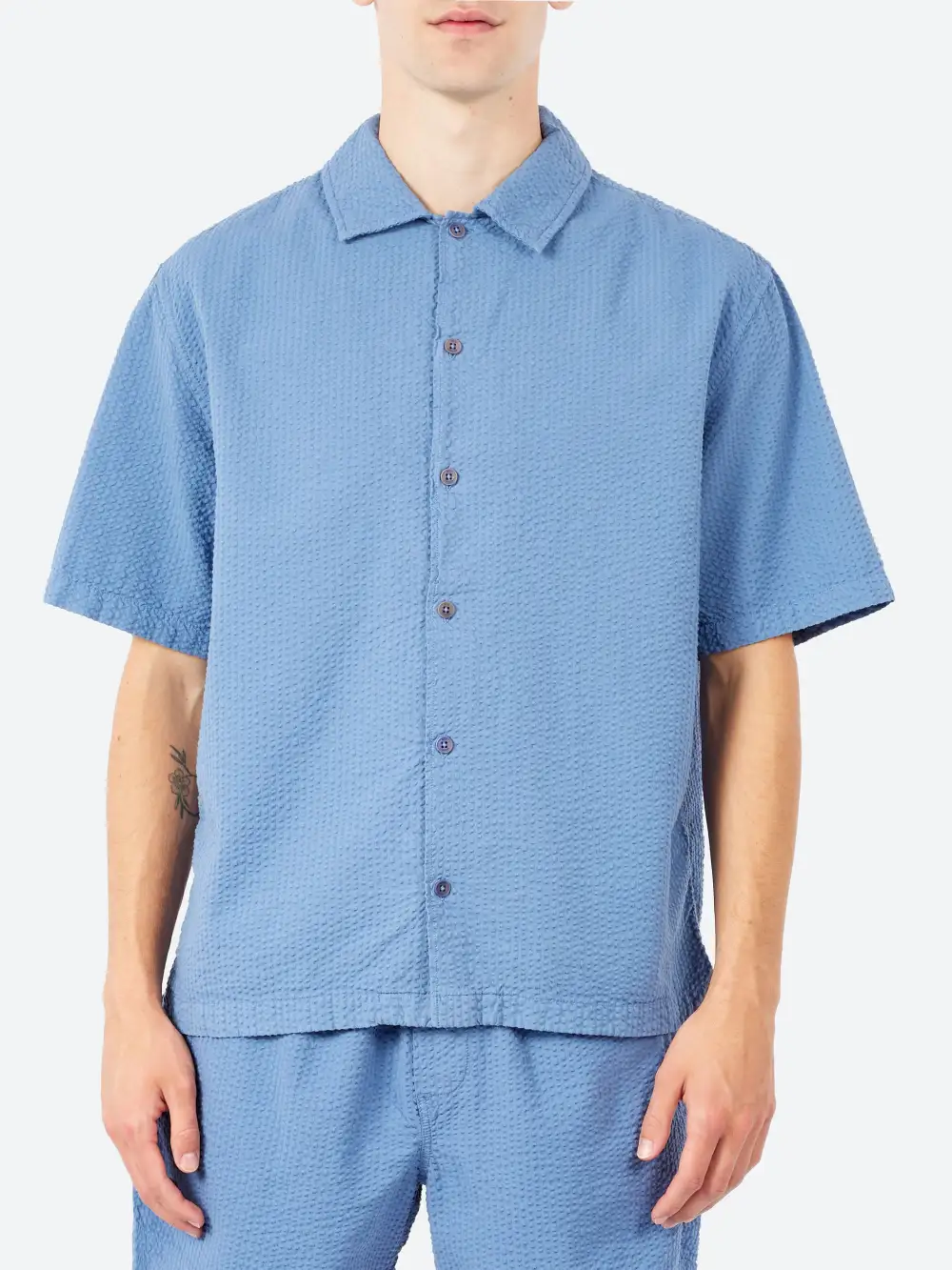 Men's Seersucker Boxy Fit Shirt