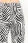 Zebra Print Wide Leg Jeans
