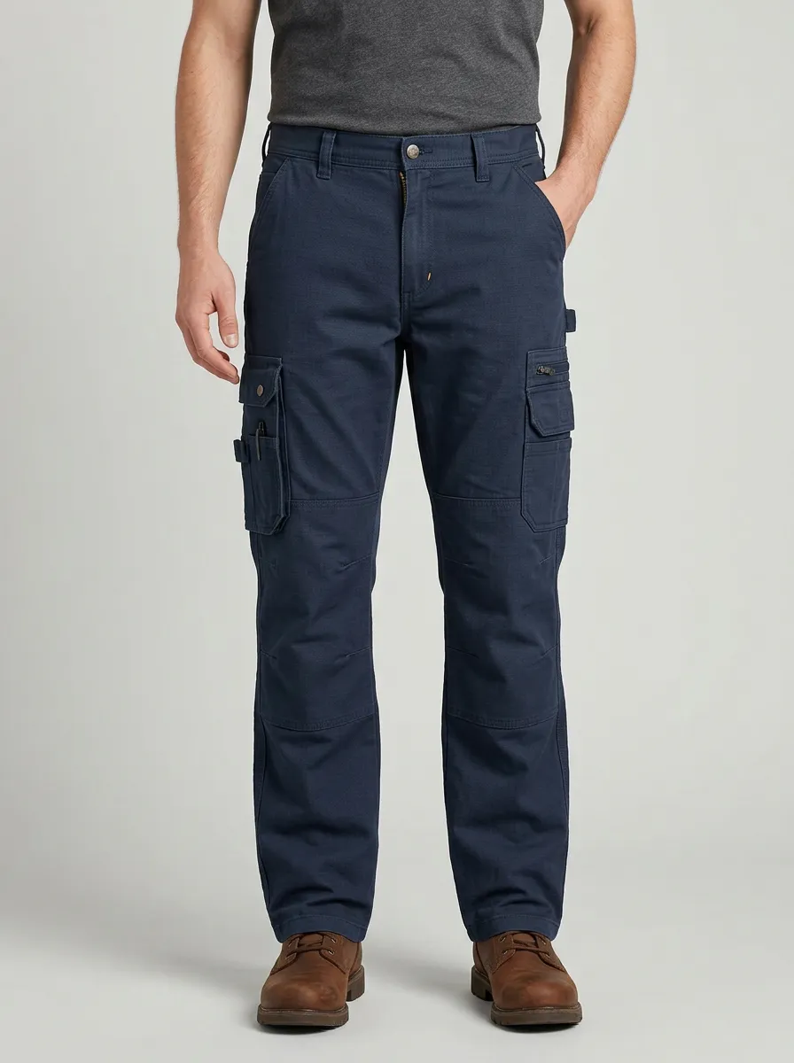 Men's Carpenter Reinforced Multi-Pocket Work Pants