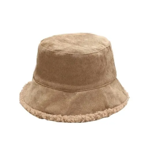 Practical Corduroy Round Beret Hat