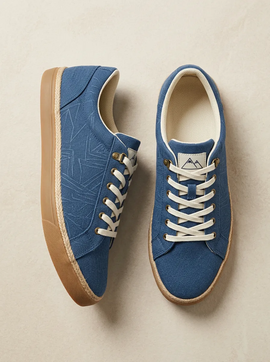 Modern Geometric Graphic Comfort Edit Men's Canvas Shoes