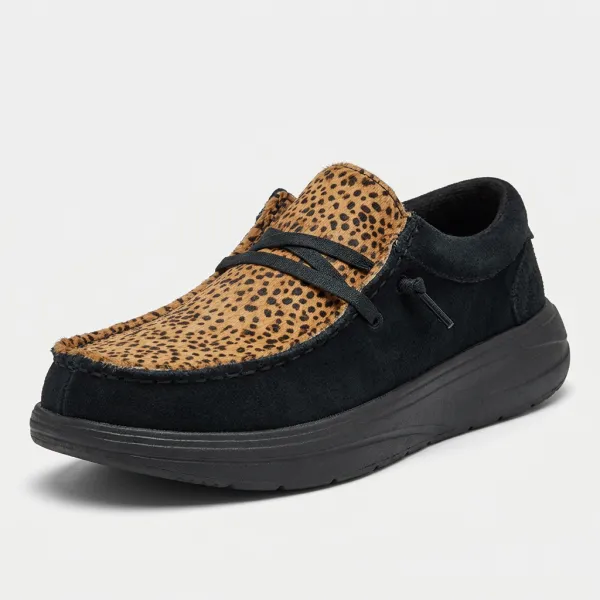 Luxe Comfort Animal Print Slip On Shoes For Women