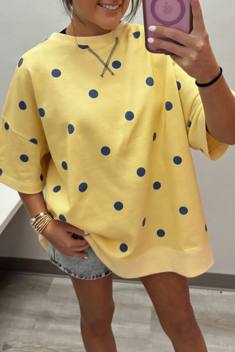Cozy Polka Dot T Shirt