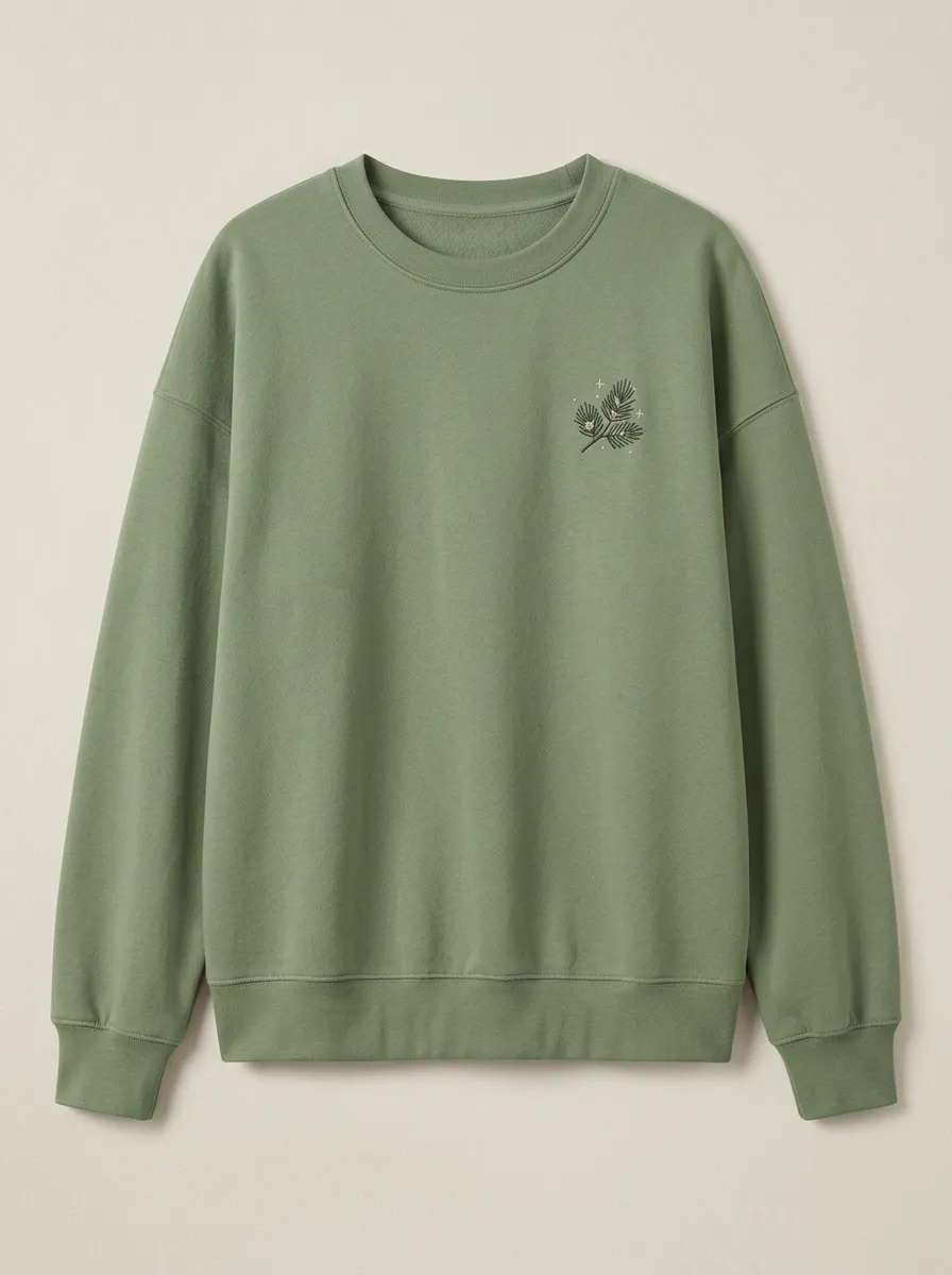 Women's Crew-Neck Embroidered Sweatshirt