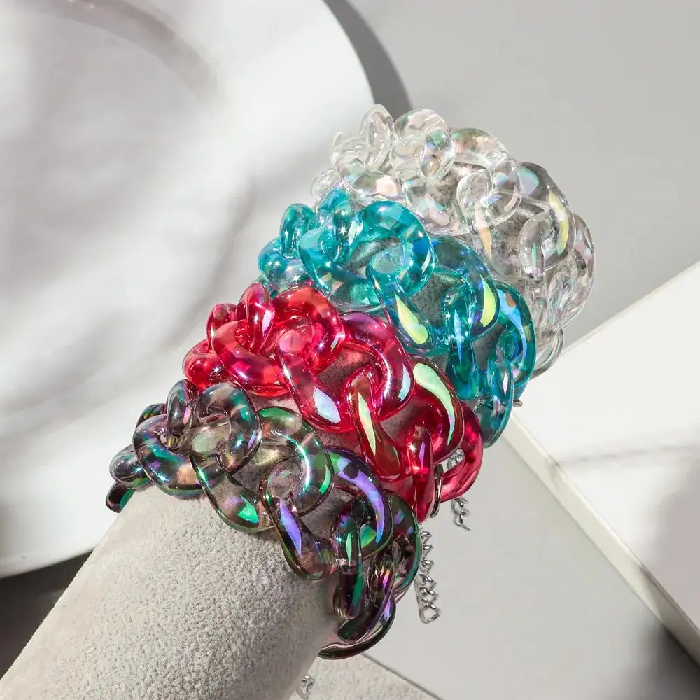 Chunky Chain Acrylic Bracelets