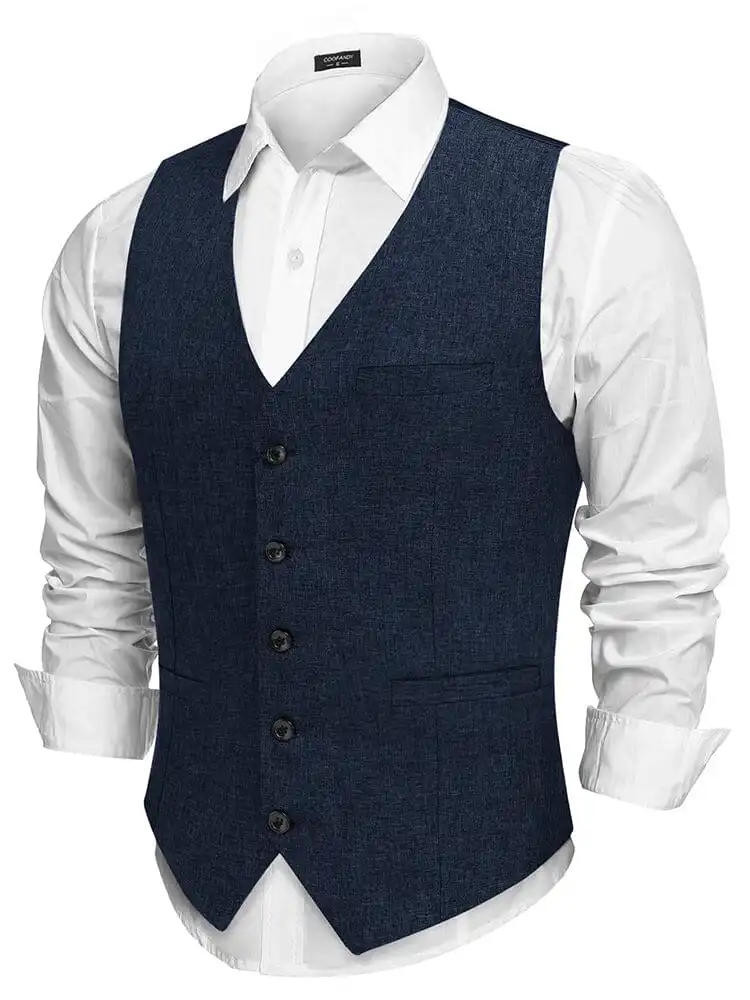 Formal Slim Fit Suit Vest Jacket