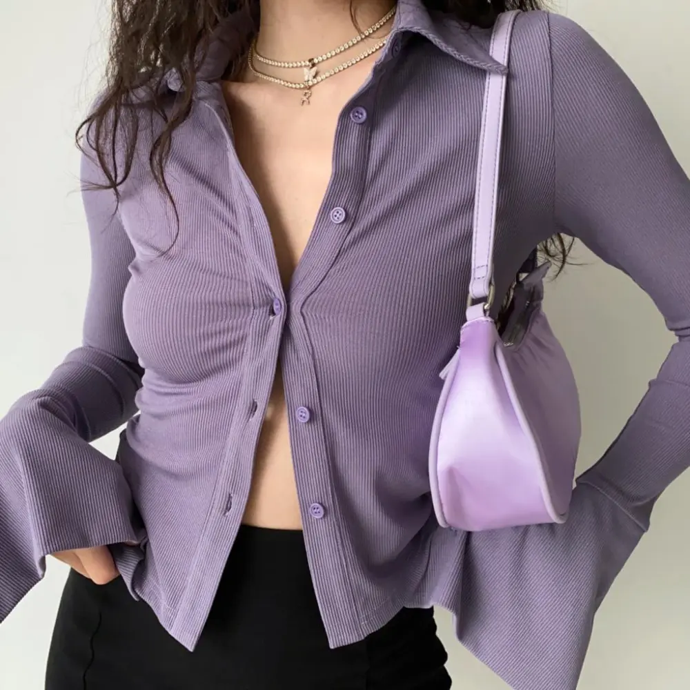 Ribbed Button Front Sweater