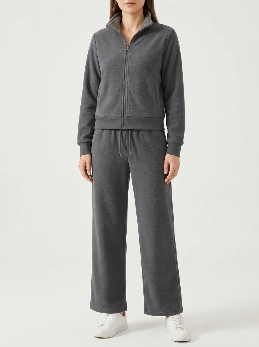 Women's Full-Zip Fleece Lounge Set