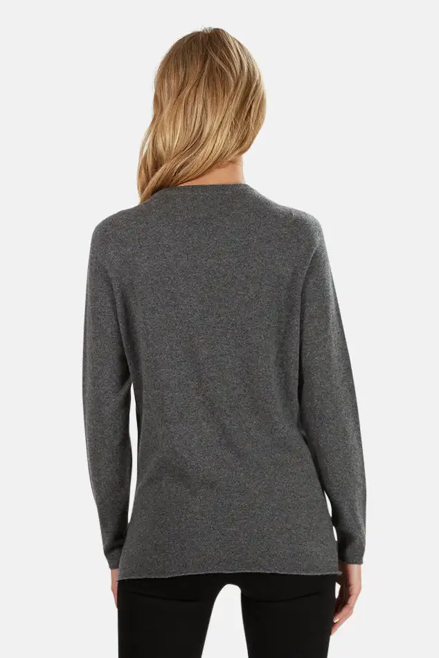 Ribbed Cashmere Knit Sweater