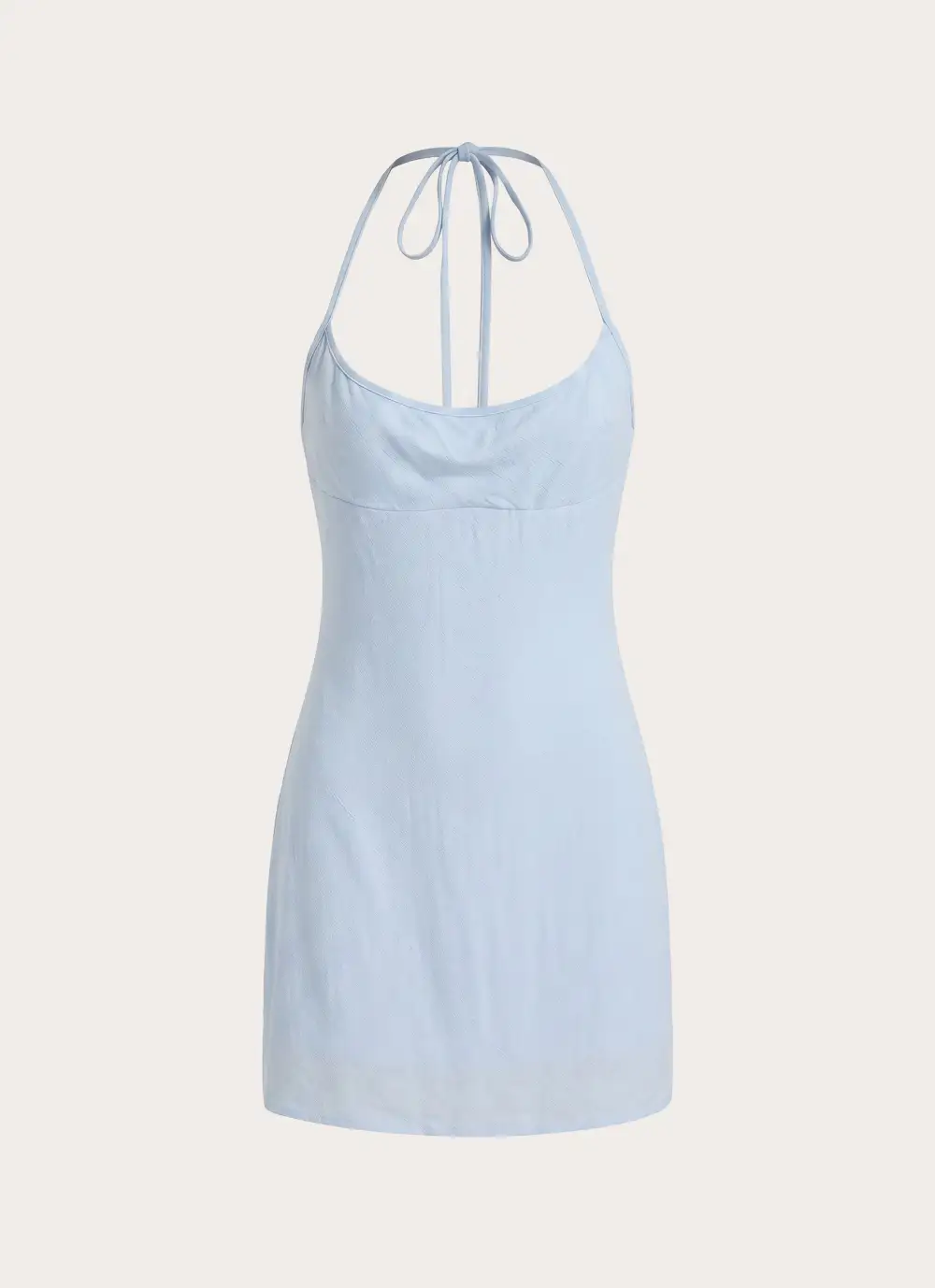 Polished Halter Mini Dress