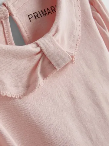 1-9yrs | Pure Cotton Collared Long Sleeve T-Shirt