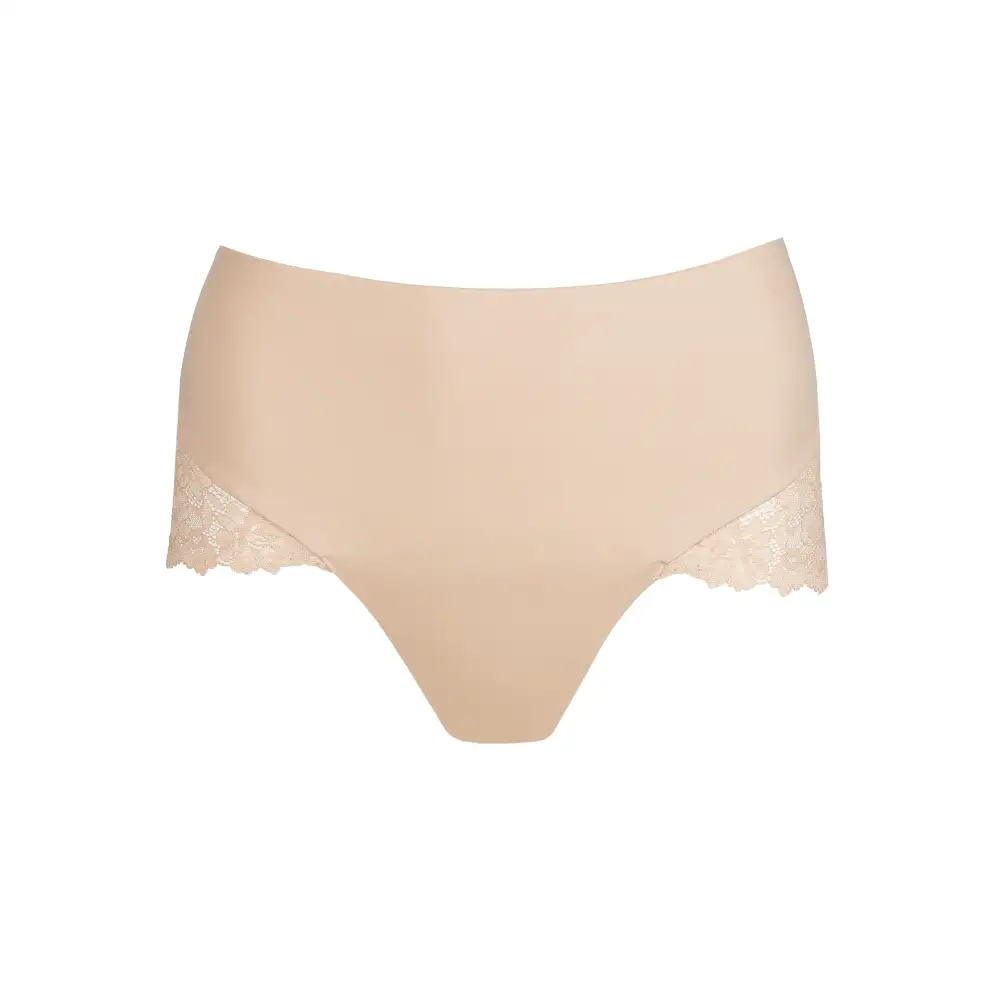 Women's Full Coverage Seamless Bonded Edge Elastic Waistband Cotton Gusset Floral Lace Cotton Retro Detail Soft Fabric Stretch Fit High Waist Panty