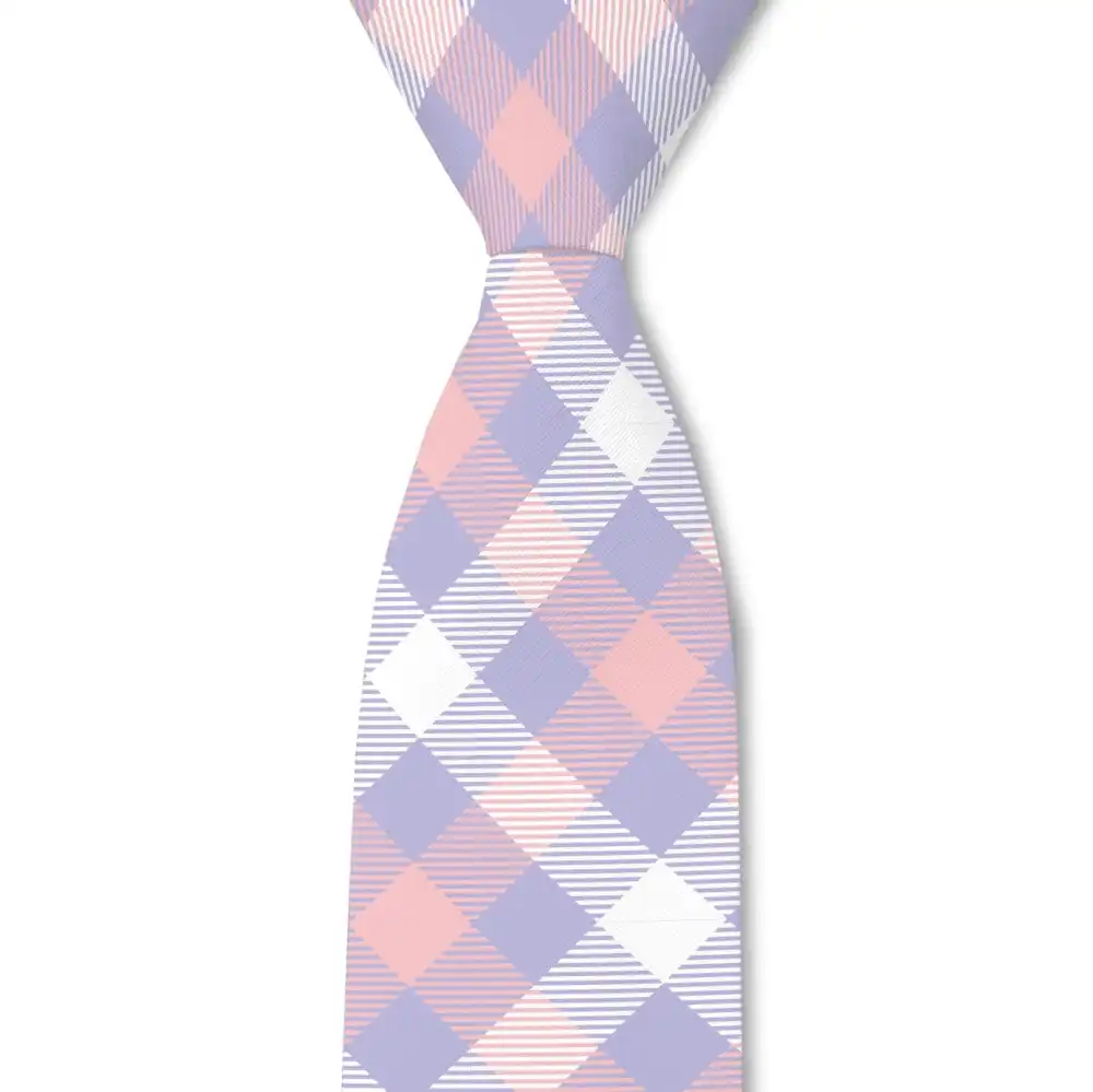 Plaid Pattern Necktie