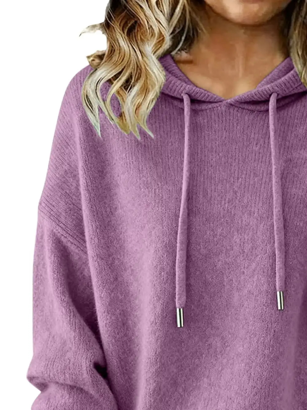 Versatile Drawstring Long Sleeve Sweater
