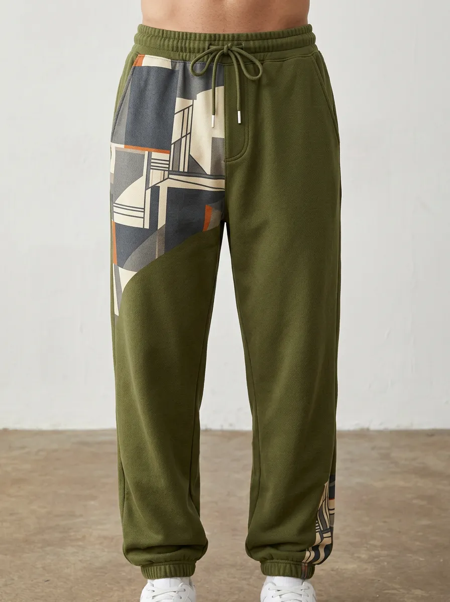 Unisex Geometric Abstract Jogger Pants