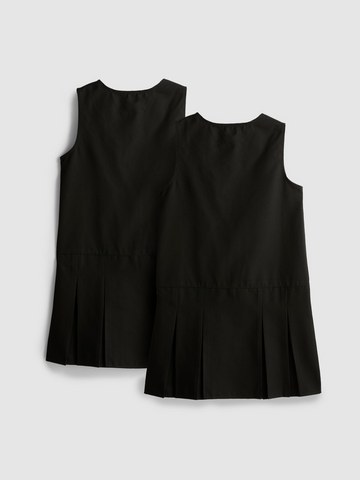 7-15yrs | 2pk Pleated Pinafore School Dresses detail 3