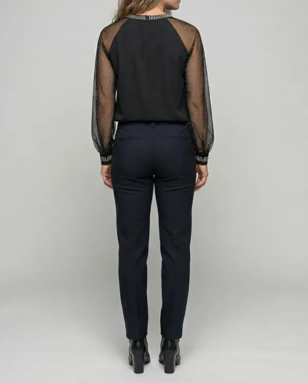 Subtle Mesh Blouse