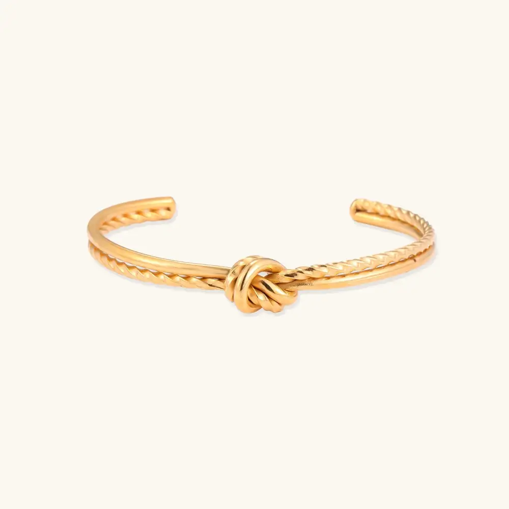 Sculptural Knot Cuff