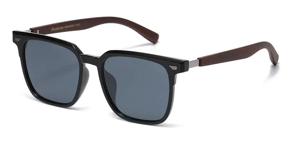Wood-Print Fashion Sunglasses