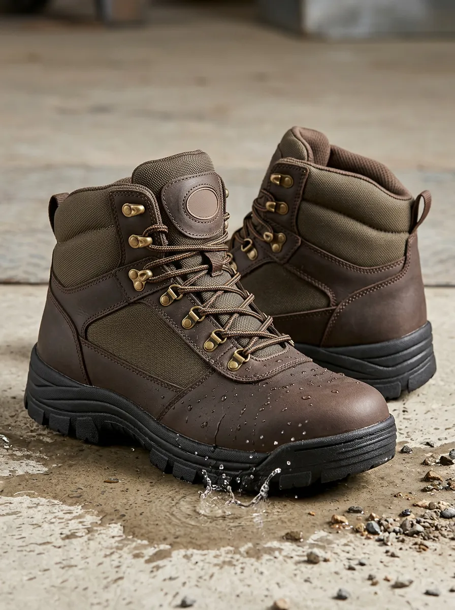 All-Terrain-Look Tactical Men's Waterproof Work Boots