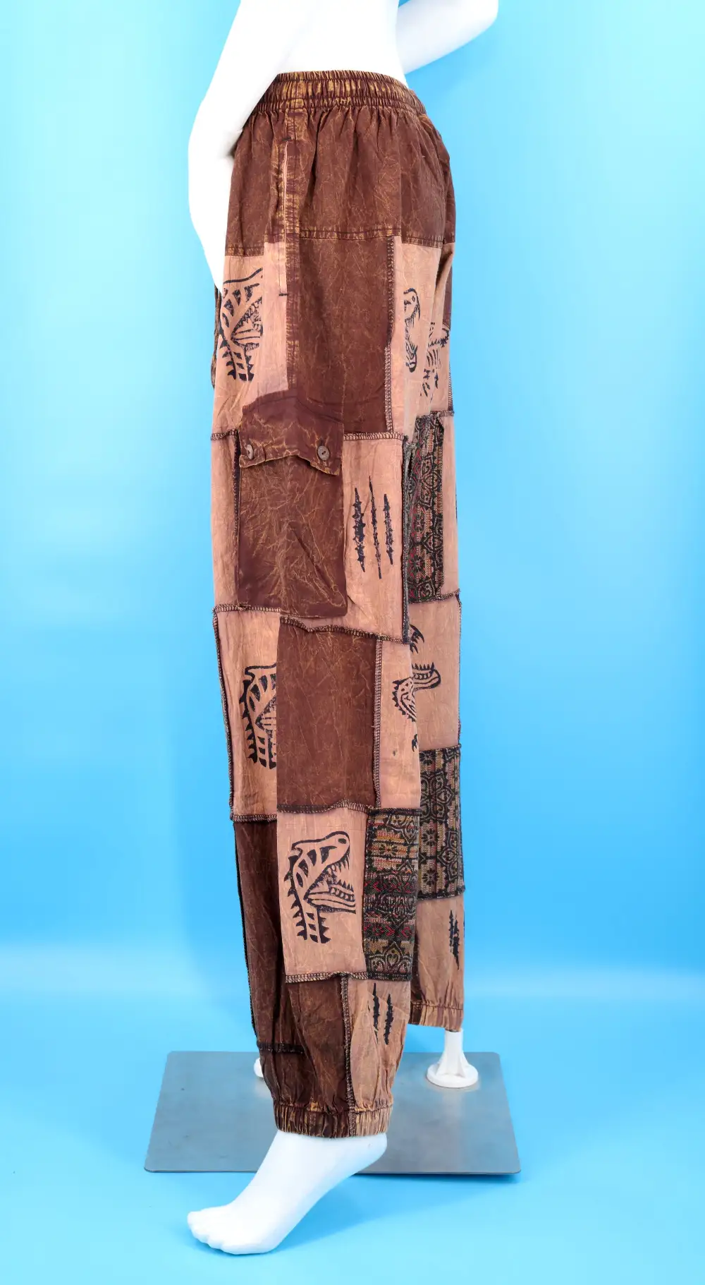 Women's Utility Harem Cargo Patchwork Cargo Pants