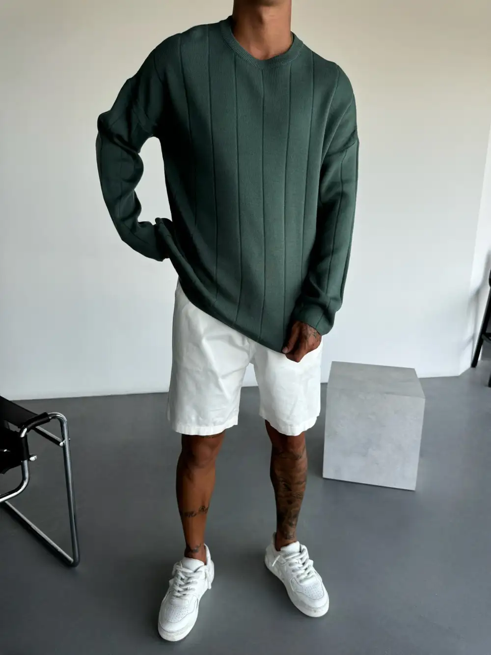 Everyday Relaxed Knit Sweatshirt