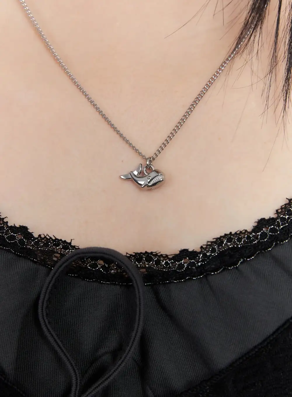 Ribbon Charm Necklace