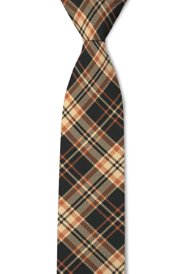 Clean Plaid Pattern Necktie