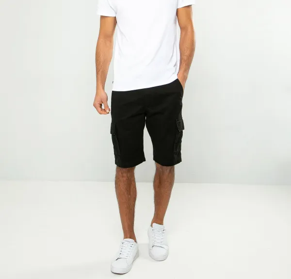 Men's Black Cargo Shorts