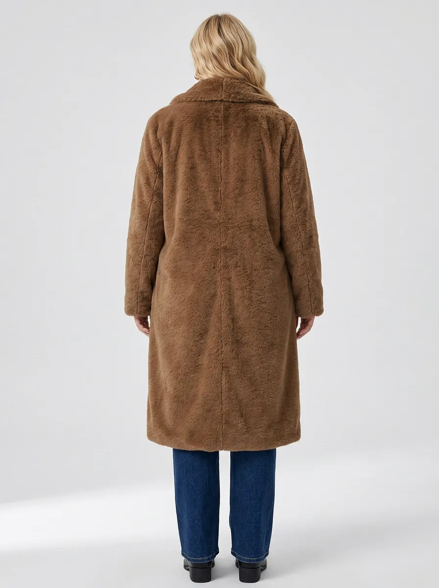 Tailored Faux Fur Winter Coat