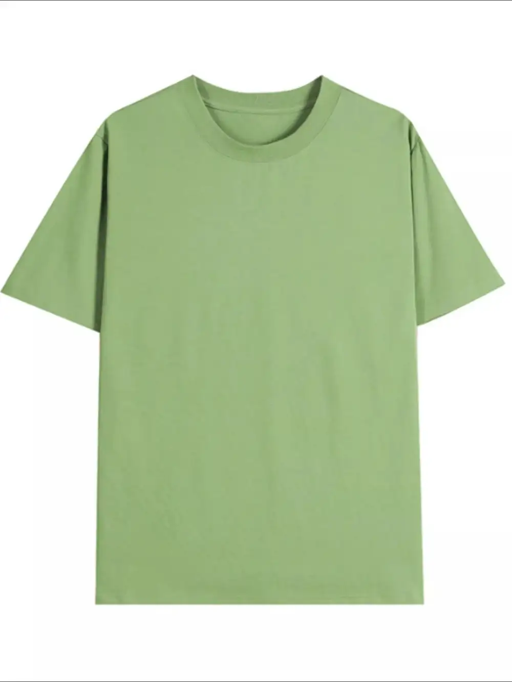 Minimal Round Neck Short Sleeve T-Shirt