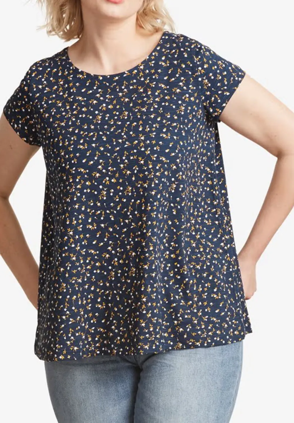Back Pleated T-Shirt