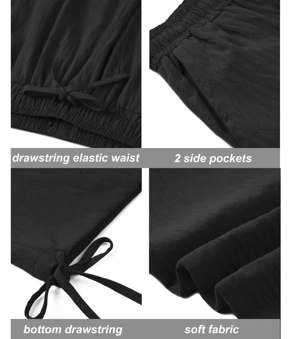 Refined Drawstring Waist Pants