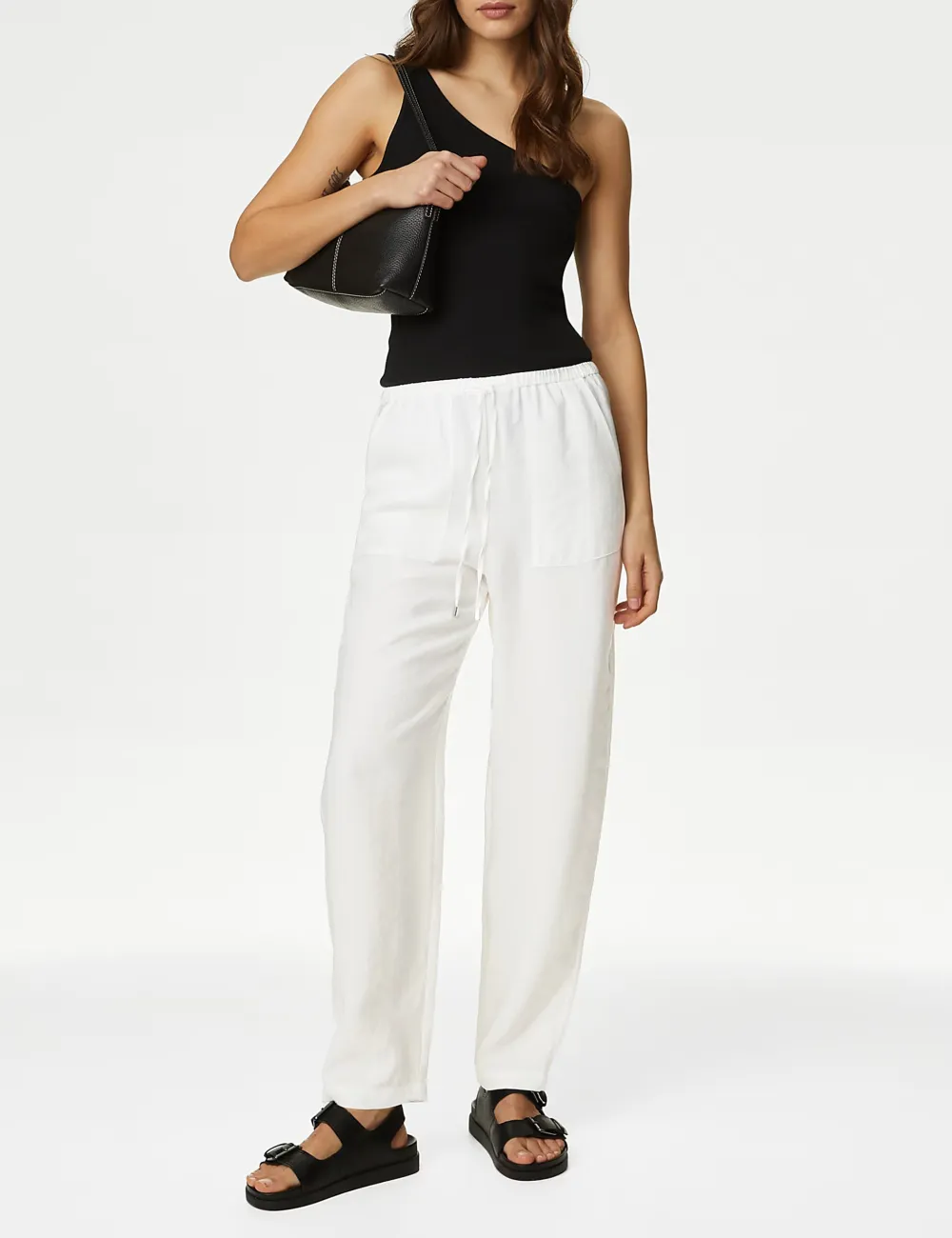 Casual Cuffed Cotton Joggers
