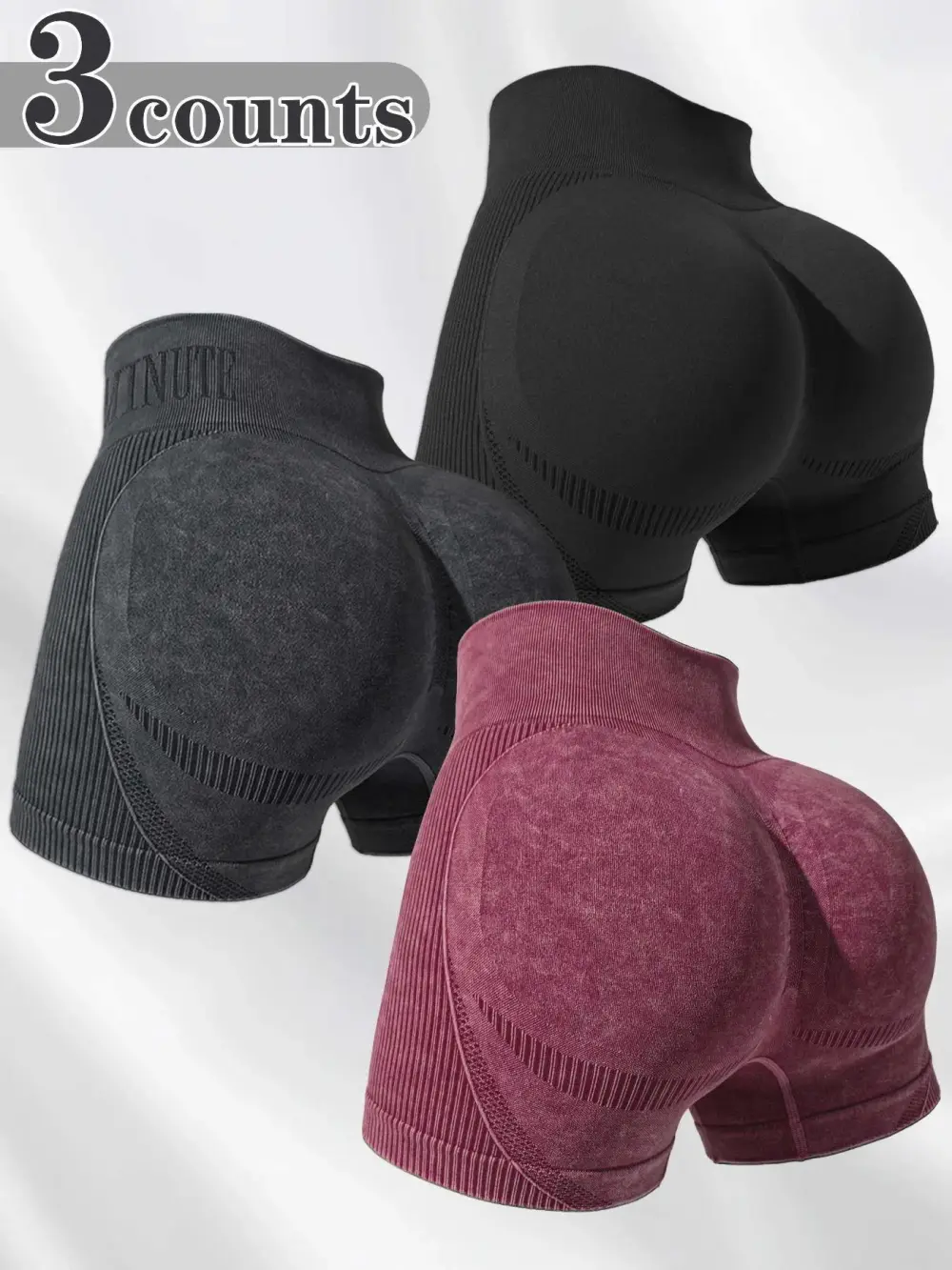 Women's Yoga Scrunch Butt High Waist Workout Shorts Available for S-5XL