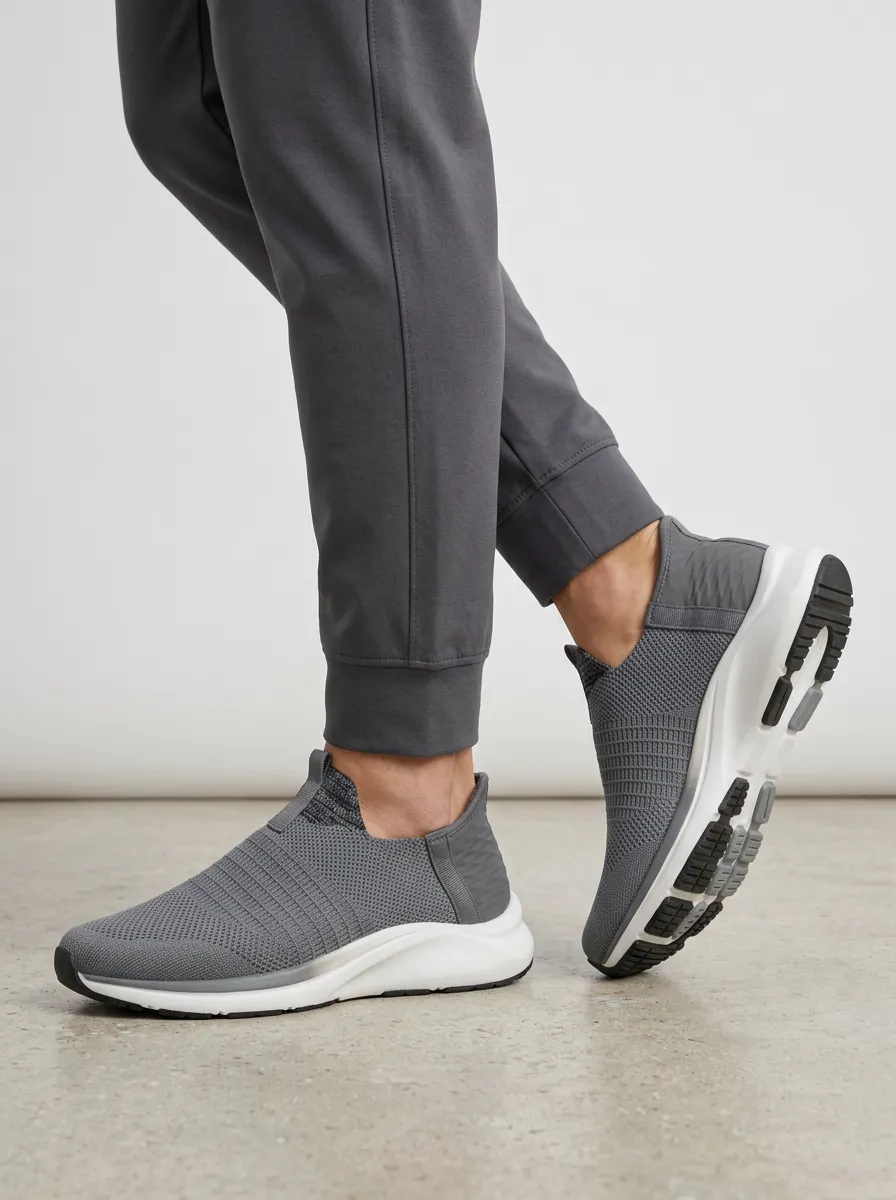 Unisex Knit Slip-On Lightweight Print Sneakers