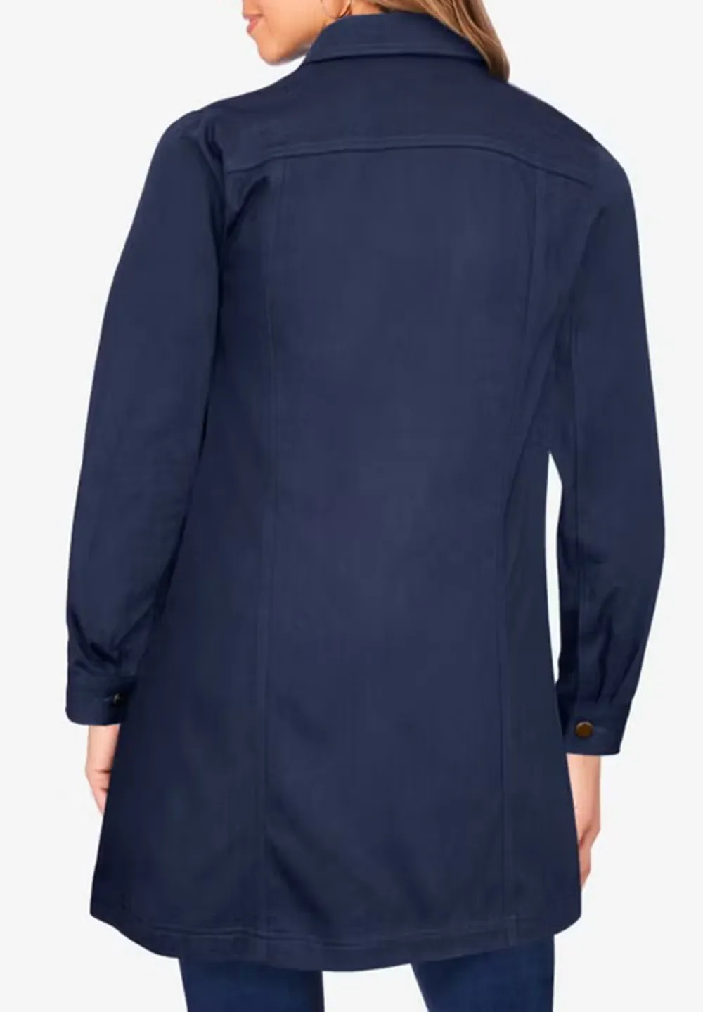 Solid Color Denim Jacket