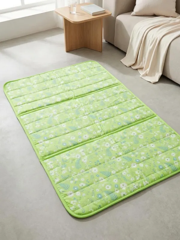 Floral Fern Botanical Pattern Cooling Mat