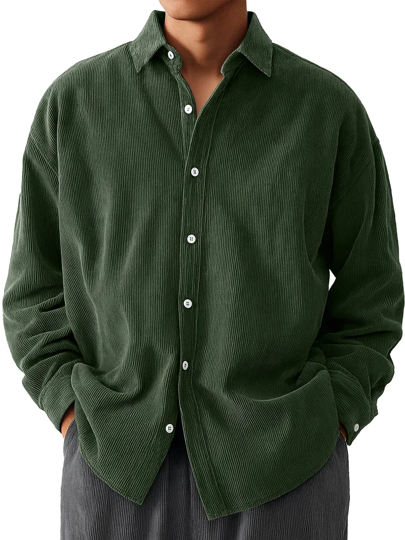 Workwear Corduroy Long Sleeve Shirt