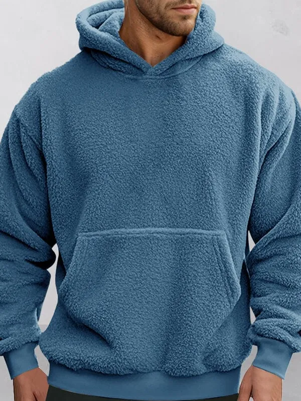 Soft Reversible Plush Hoodie