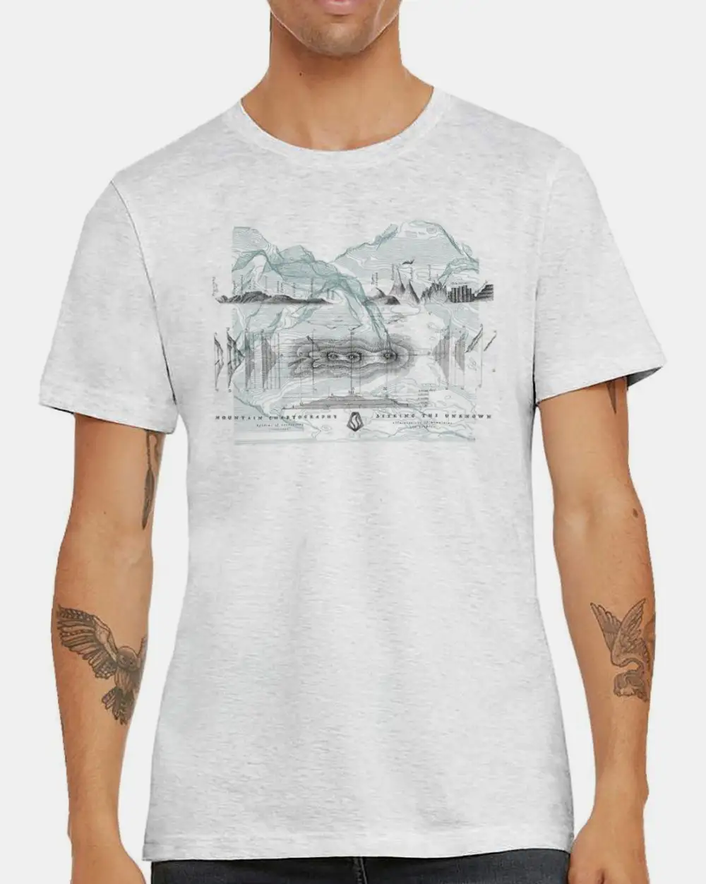 Cartography Mountain Graphic Tee