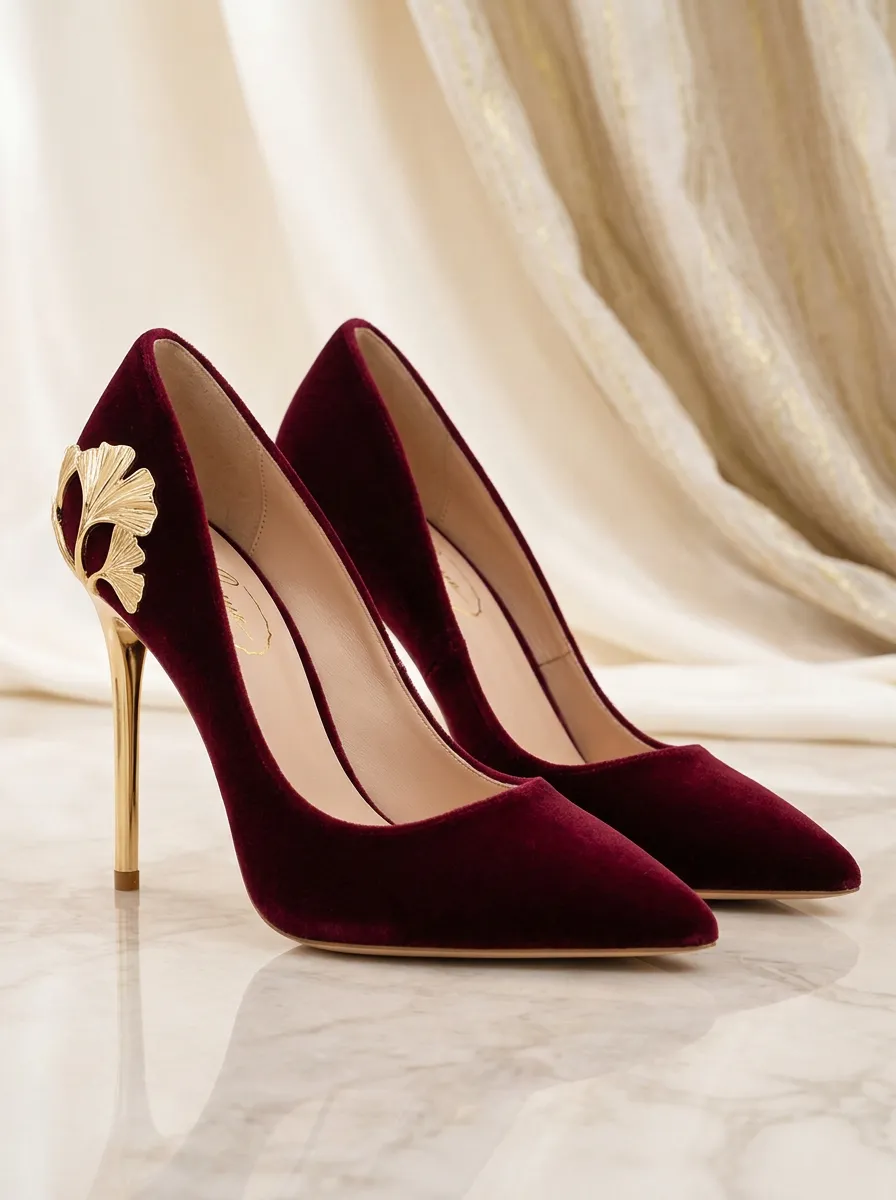 Everyday Metallic-Look Women's Formal High Heels
