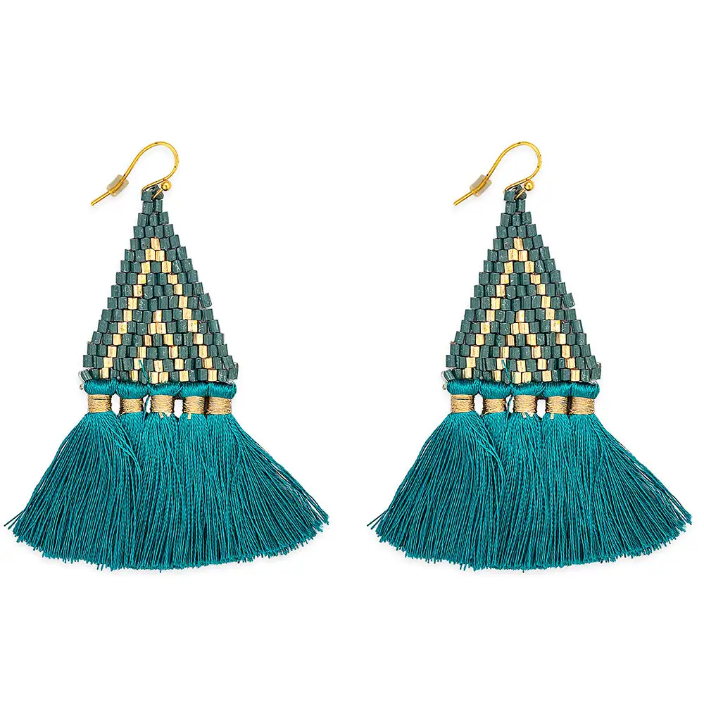 Graphic Polished Artful Statement Earrings