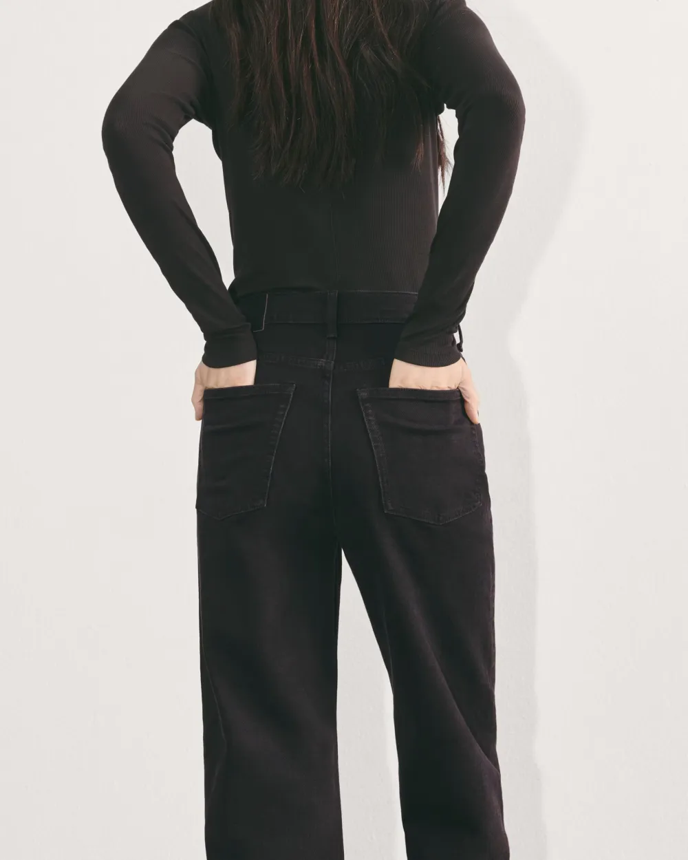 Straight-Leg High-Waisted Jeans