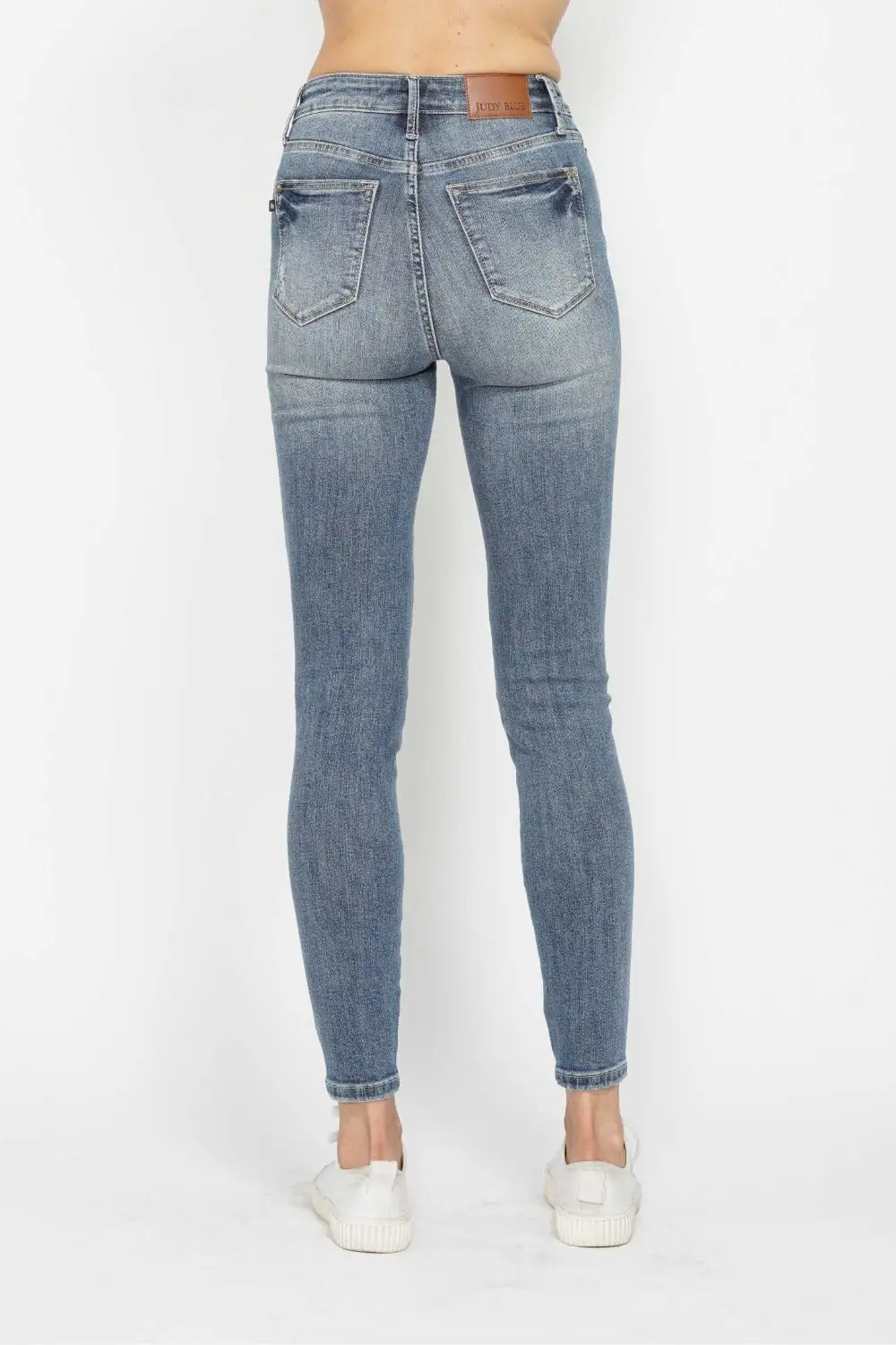 Tummy Control Contrast Wash Skinny Denim Jeans