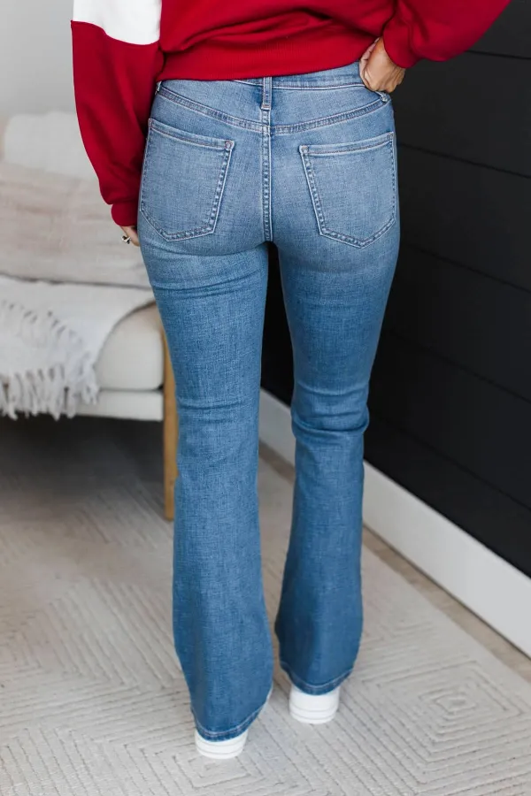 High-Rise Bootcut Clean Finish Jeans