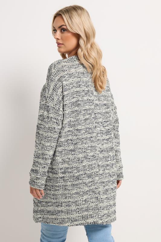 Blue Textured Stripe Sweatshirt detail 2