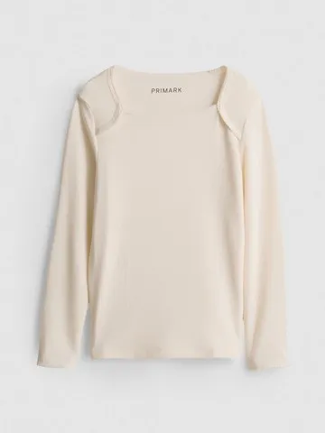 7-15yrs | Square Neck Long Sleeve T-Shirt