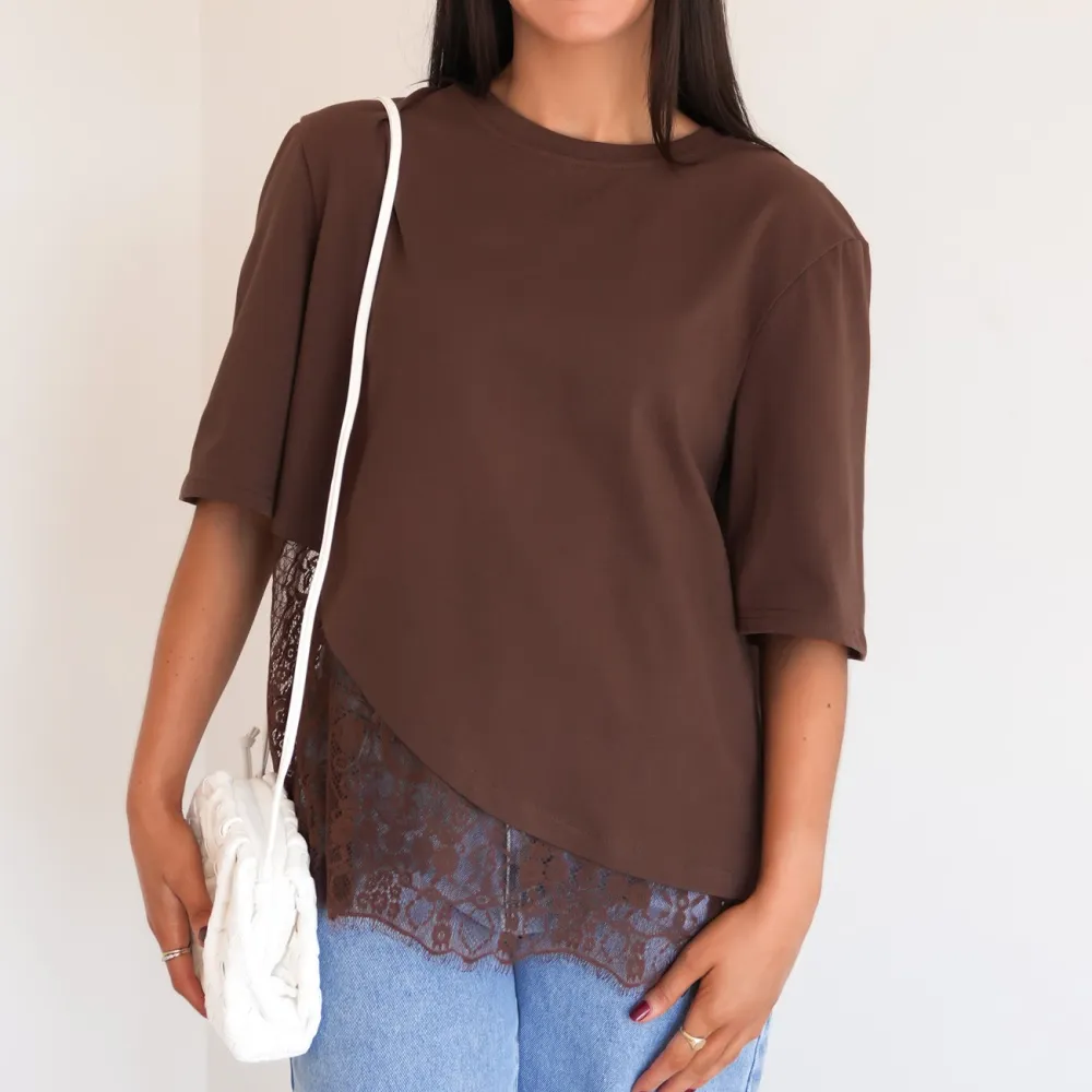 Oversized Lace Casual Tee