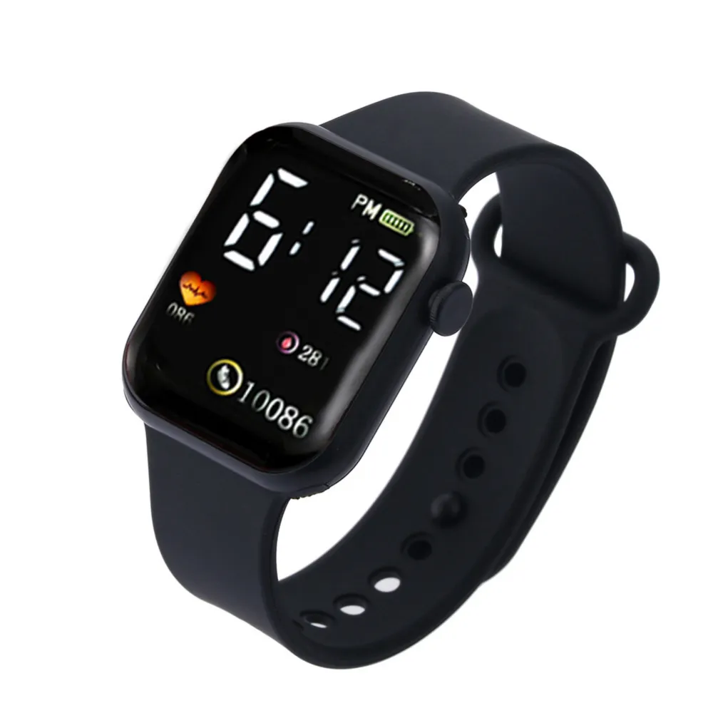 Modern Square Smartwatch with Fitness Tracking and Heart Rate Monitor